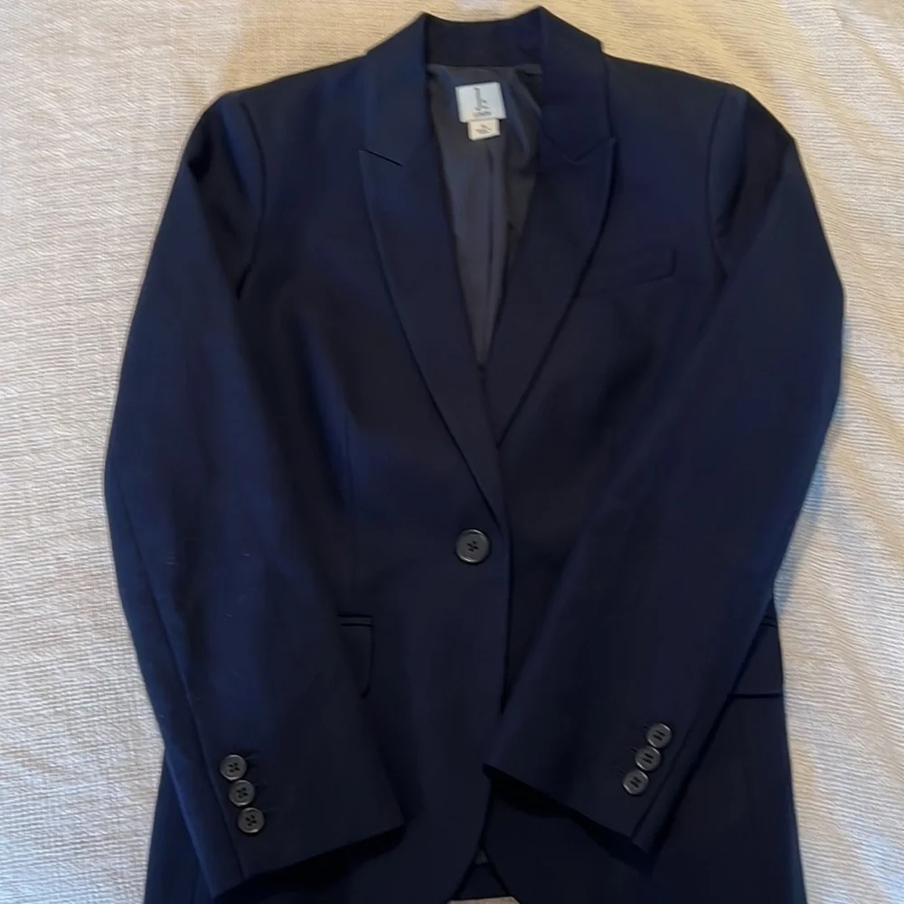 J. By J. Crew Navy Blue Ladies‎ Blazer